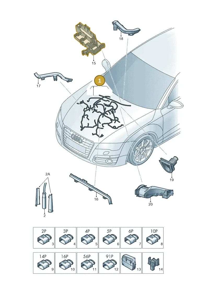 4G2971072NJ — Audi A7 Sportback (2014-2018) diagram 788971400, position 1