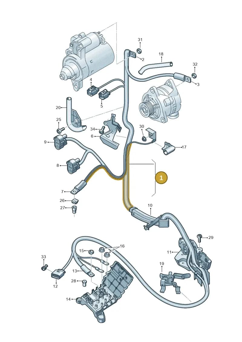 4G2971228DH — Audi A7 Sportback (2014-2018) diagram 788972020, position 1
