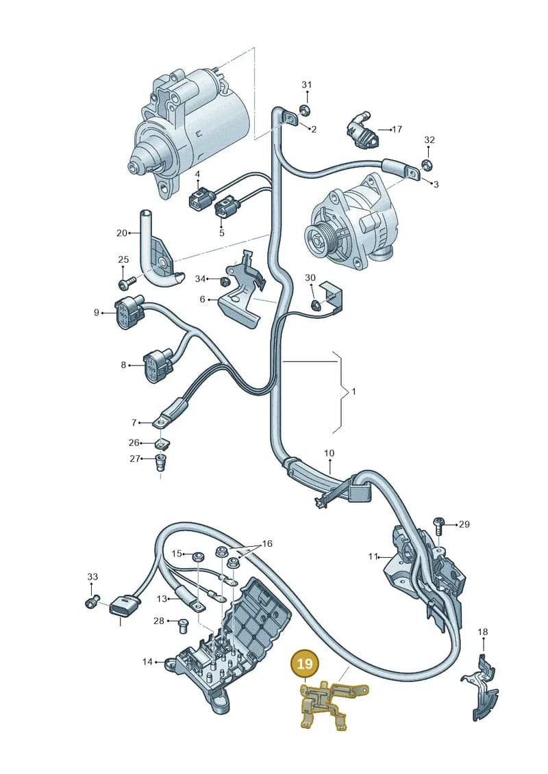 4G2971845D — Audi A7 Sportback (2014-2018) diagram 788972050, position 19