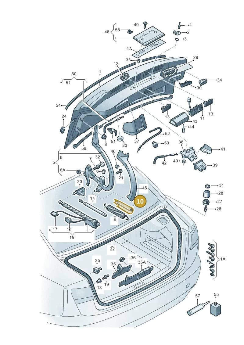 4G5827339 — Audi A6 2.0 tdi (2010-2015) diagram 717827000, position 10