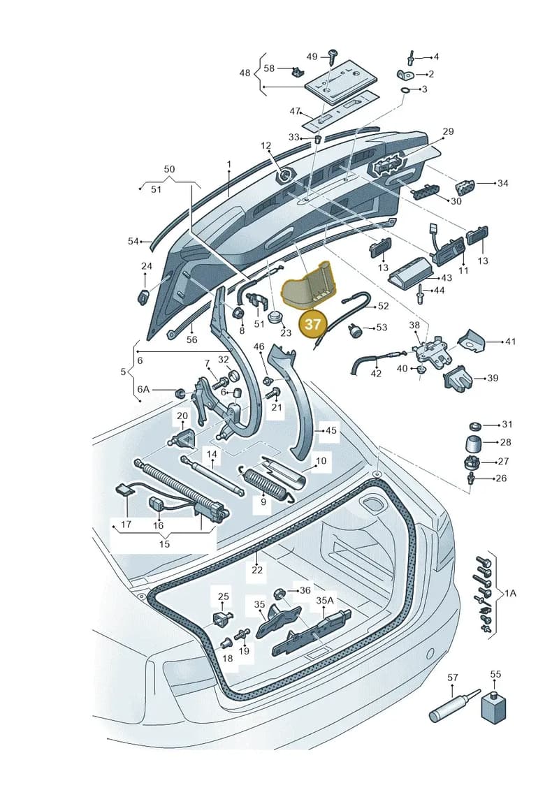 4G5827569A — Audi A6 2.0 tdi (2010-2015) diagram 717827000, position 37