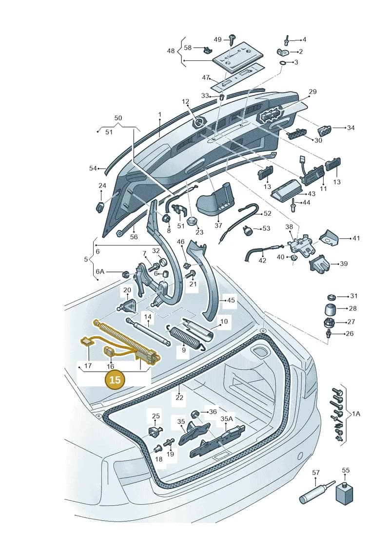 4G5827851B — Audi A6 2.0 tdi (2010-2015) diagram 717827000, position 15