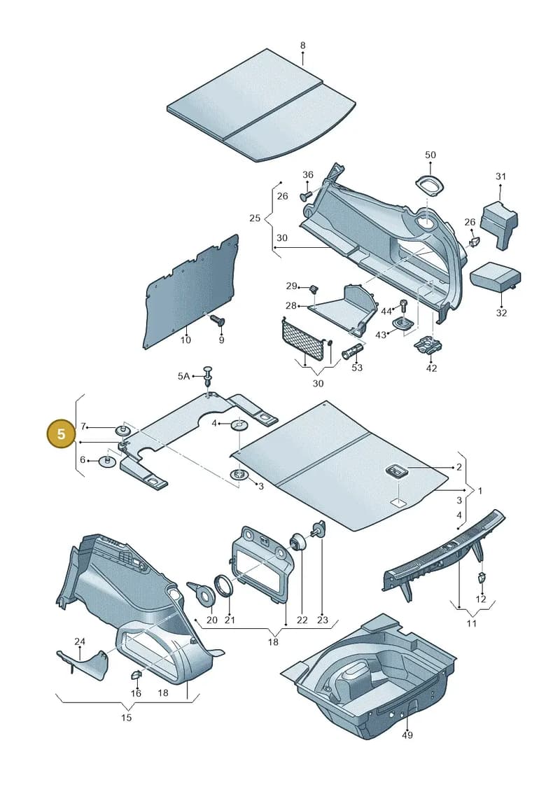 4G5863373E — Audi A6 (2014-2018) diagram 717863800, position 5
