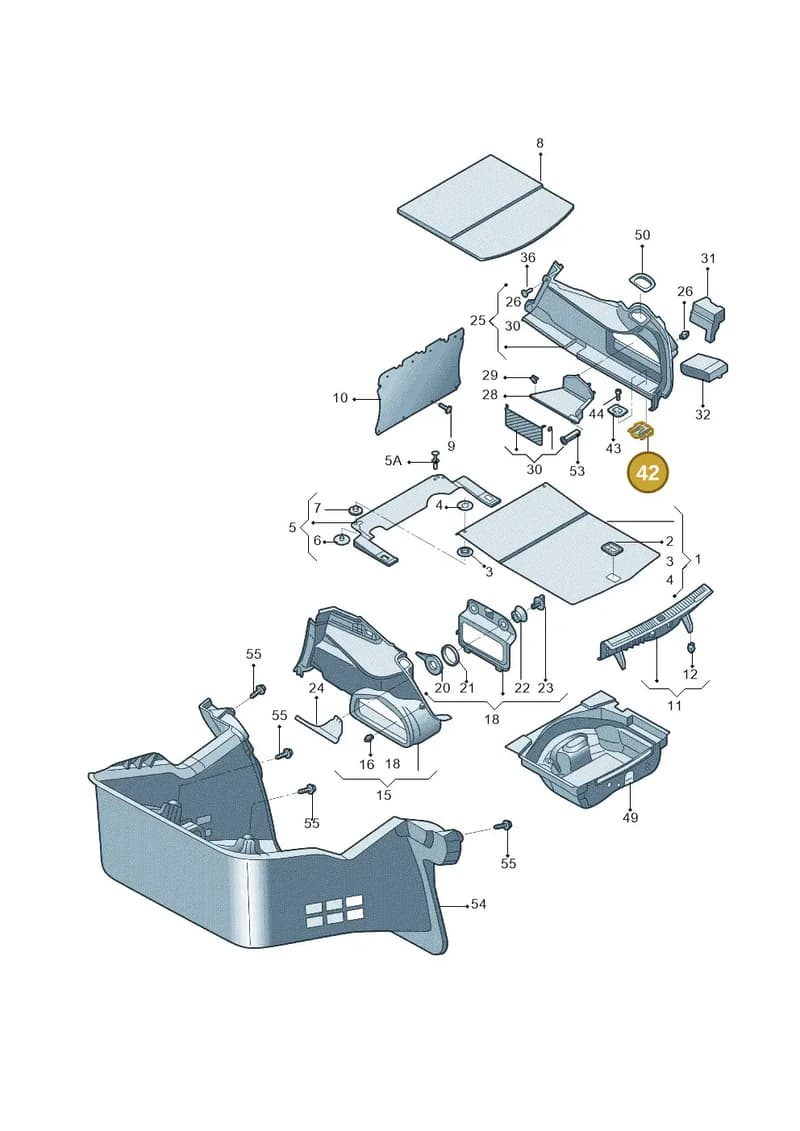 4G5863470 — Audi A6 1.8 (2015-2019) diagram 887863080, position 42