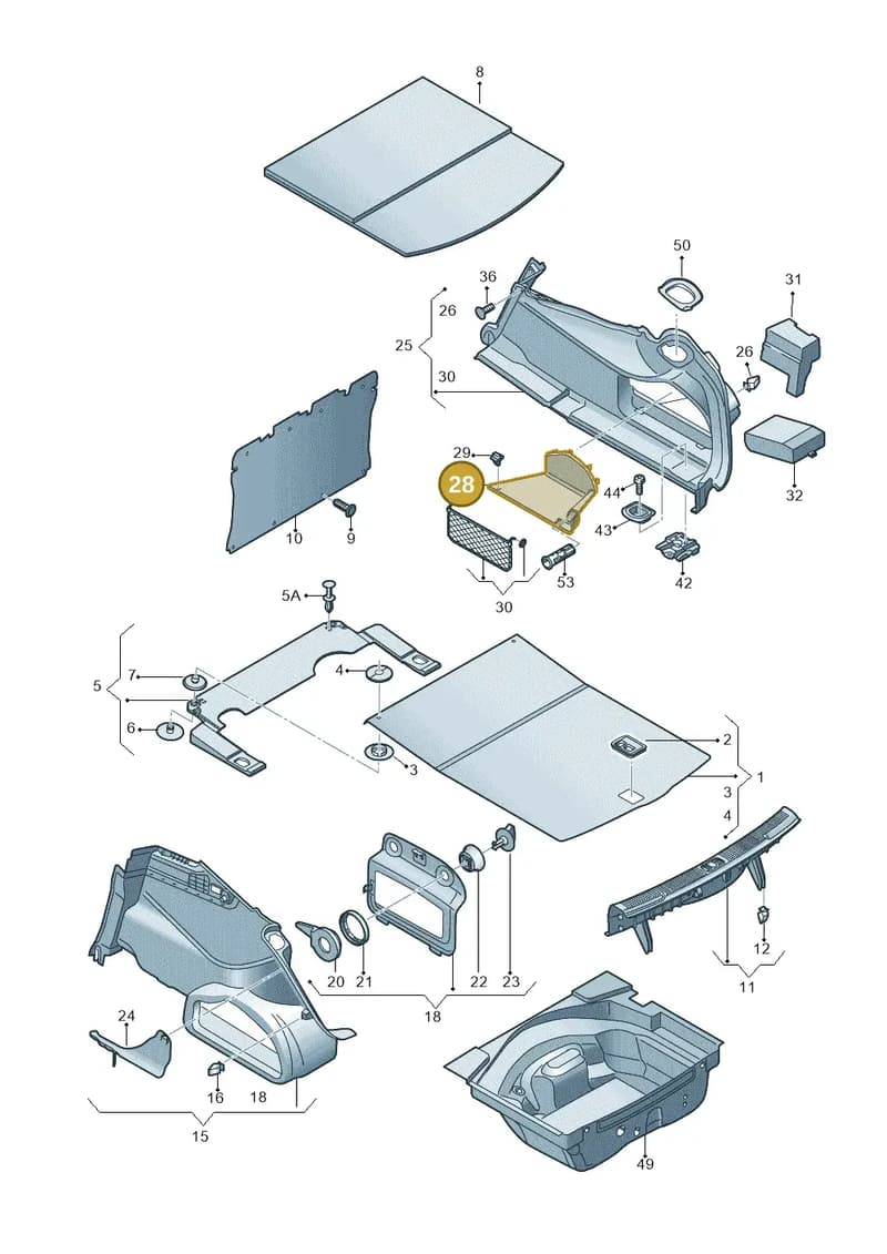 4G5863992D44H — Audi A6 (2014-2018) diagram 717863800, position 28