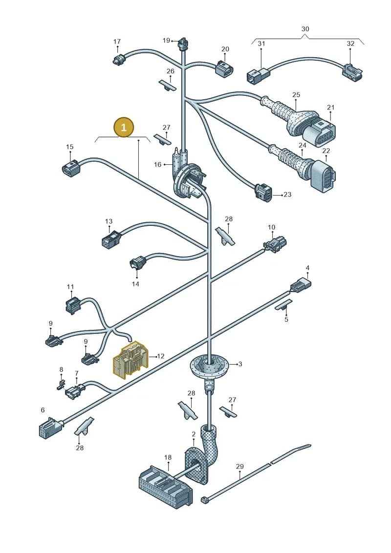4G5971029JL — Audi A6 (2014-2018) diagram 758972330, position 1