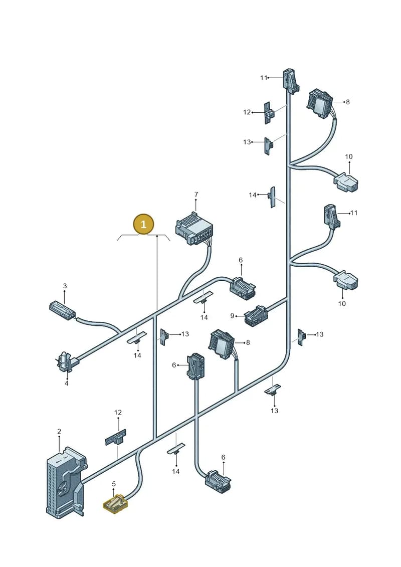 4G5971035AJ — Audi A6 Avant (2012-2018) diagram 711972400, position 1