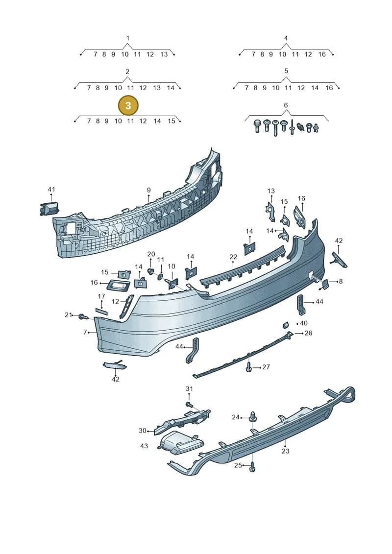 4G8807067ANGRU — Audi A7 Sportback (2014-2018) diagram 788807600, position 3