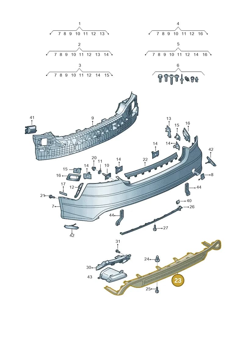 4G8807521AA9B9 — Audi A7 Sportback (2014-2018) diagram 788807600, position 23