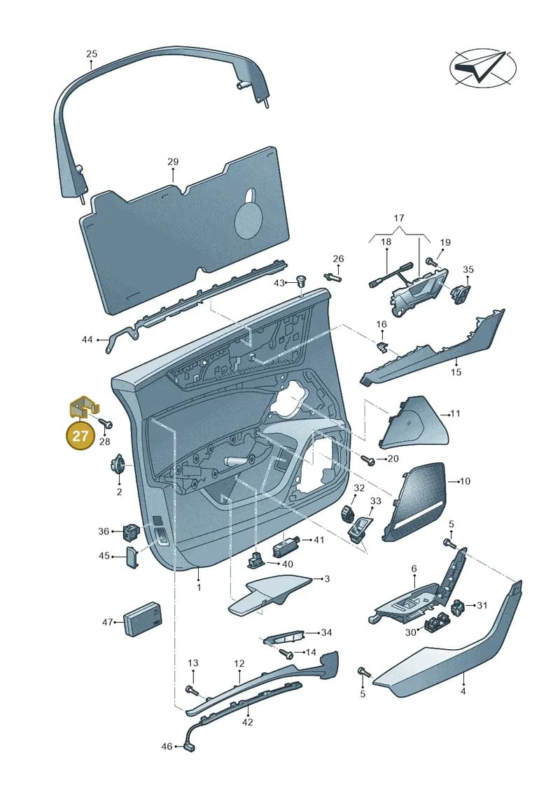 4G8831541A — Audi RS6 Avant (2019-2025) diagram 430867000, position 27