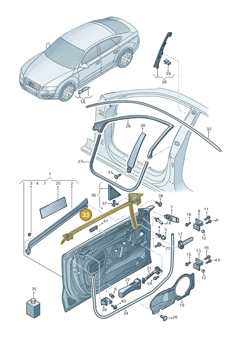 4G8837479L — Audi RS7 Sportback (2013-2018) diagram 765831100, position 33