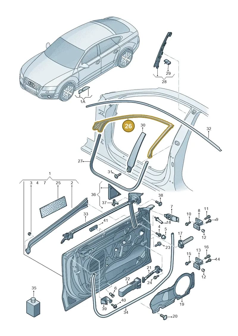 4G8845354J — Audi RS7 Sportback (2013-2018) diagram 765831100, position 26
