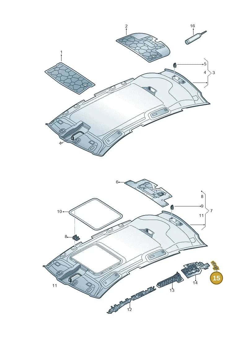 4G8880697 — Audi RS7 Sportback (2013-2018) diagram 765867550, position 15