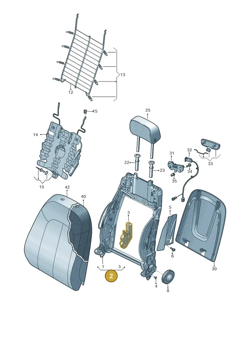 4G8881515A — Audi A7 Sportback (2014-2018) diagram 788881500, position 2