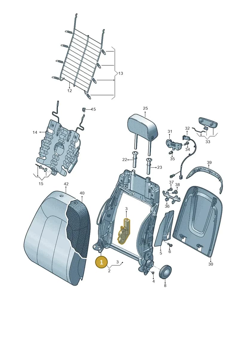 4G8881516 — Audi A6 (2014-2018) diagram 798881500, position 1
