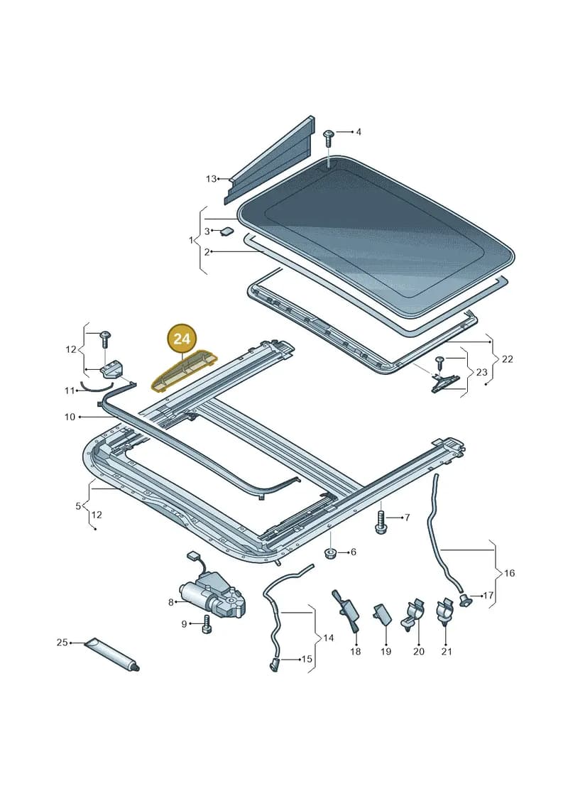 4G8898925 — Audi RS7 Sportback (2013-2018) diagram 765877000, position 24