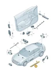 4G8947424D Audi Light Fibre