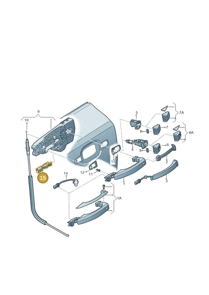 4G8959985 — Audi A7 Sportback (2010-2015) diagram 620837000, position 15