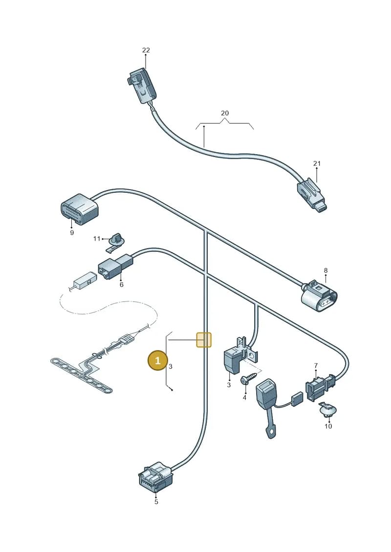 4G8971365R — Audi RS7 Sportback (2013-2018) diagram 765972200, position 1