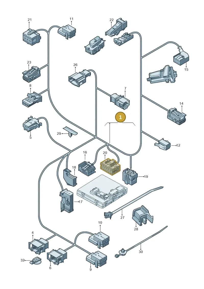 4G8971366AF — Audi RS7 Sportback (2013-2018) diagram 765972120, position 1