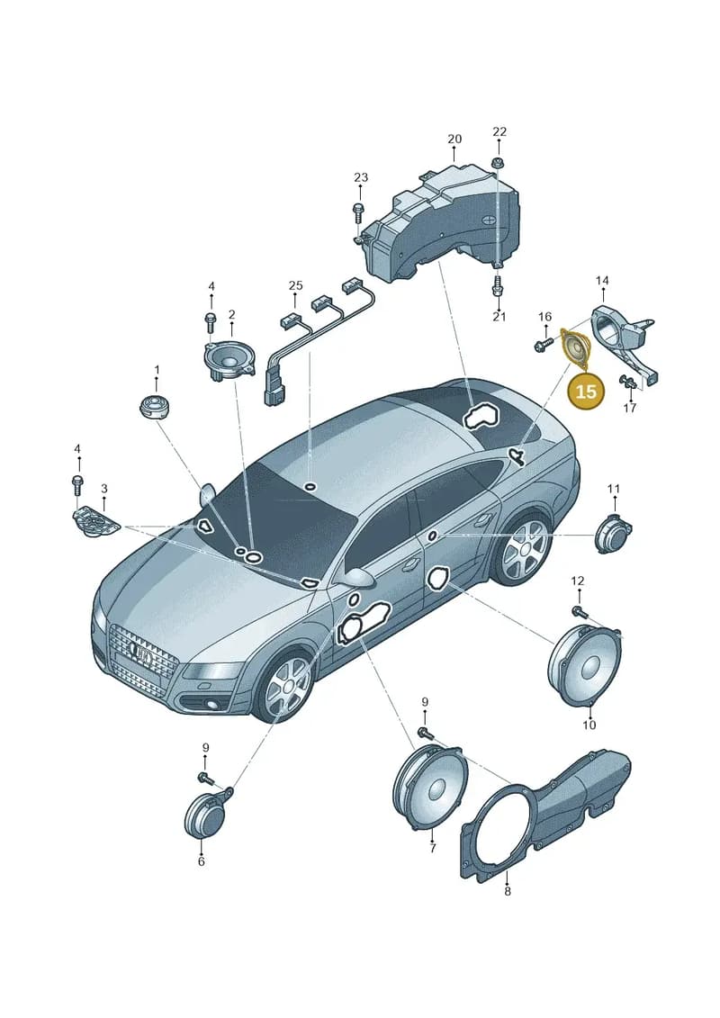 4G9035825 — Audi A6 2.0 tdi (2010-2015) diagram 711035350, position 15