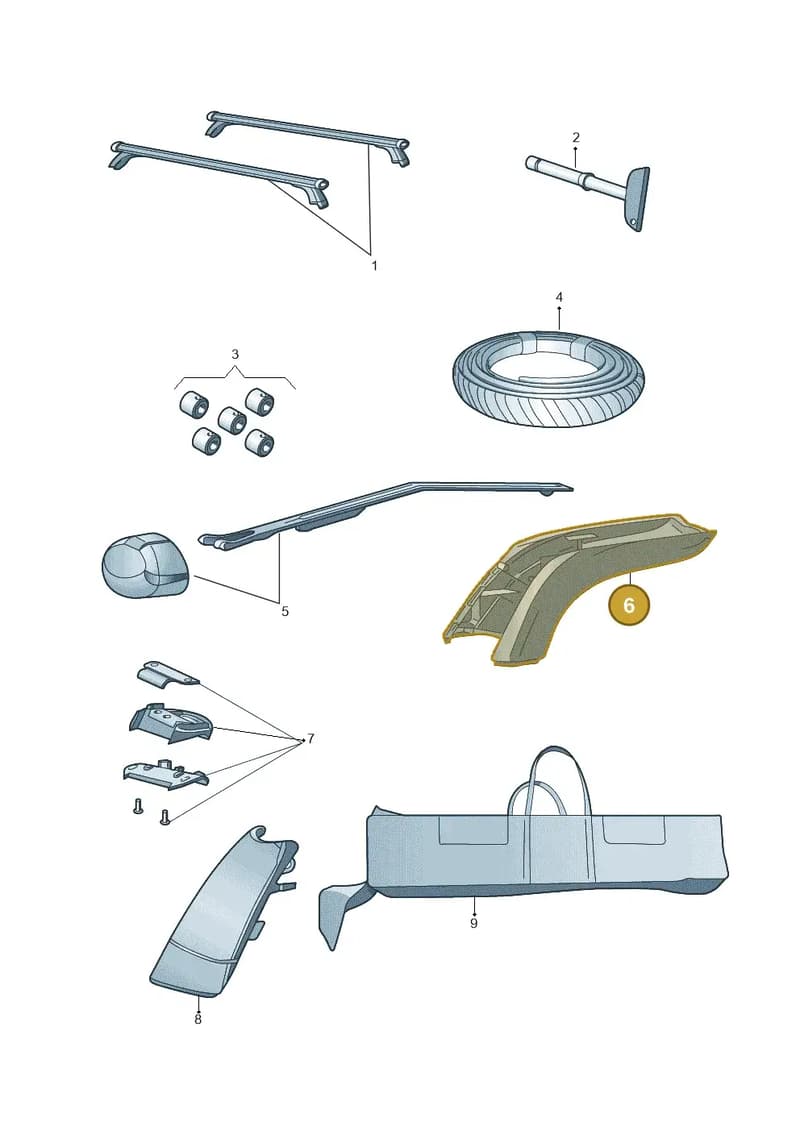 4G9071227 — Audi Q8 e-tron (2018-2025) diagram 853071310, position 6