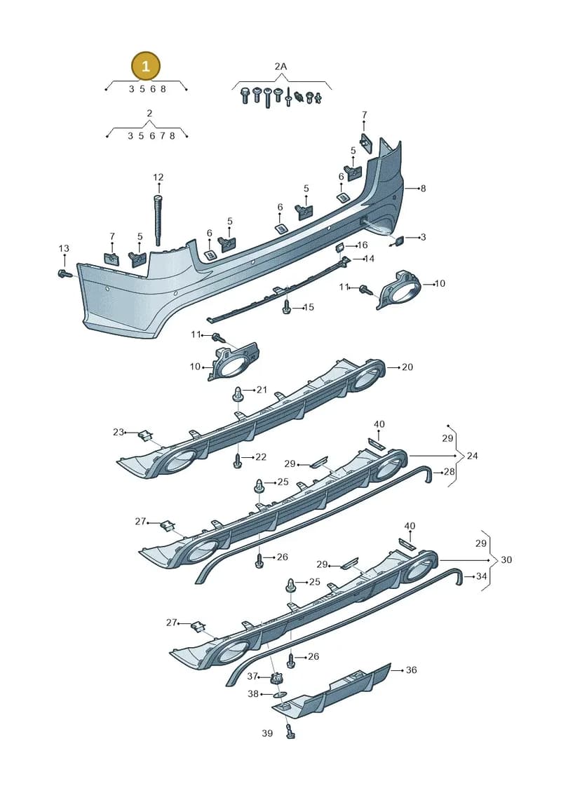 4G9807067ABGRU — Audi RS6 Avant (2013-2018) diagram 758807600, position 1