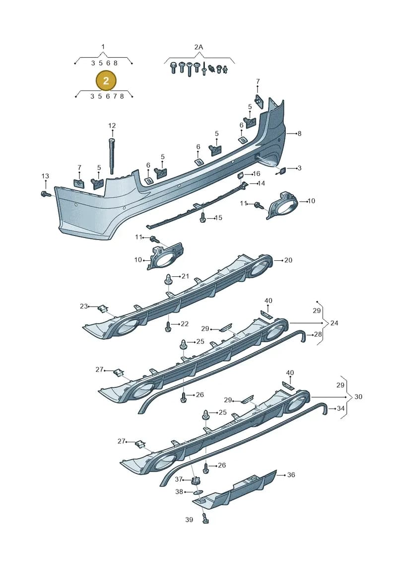 4G9807067ACGRU — Audi RS6 Avant (2013-2018) diagram 758807600, position 2