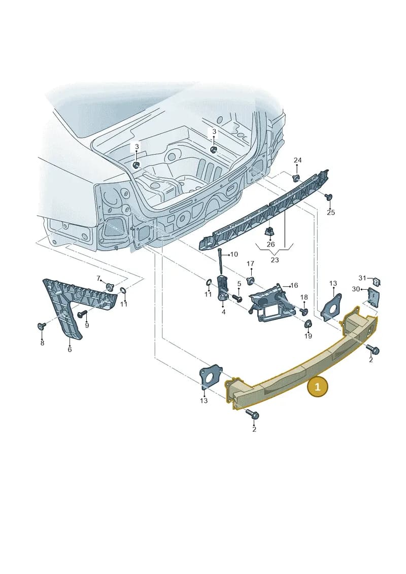 4G9807309C — Audi A6 Avant (2012-2018) diagram 738807500, position 1