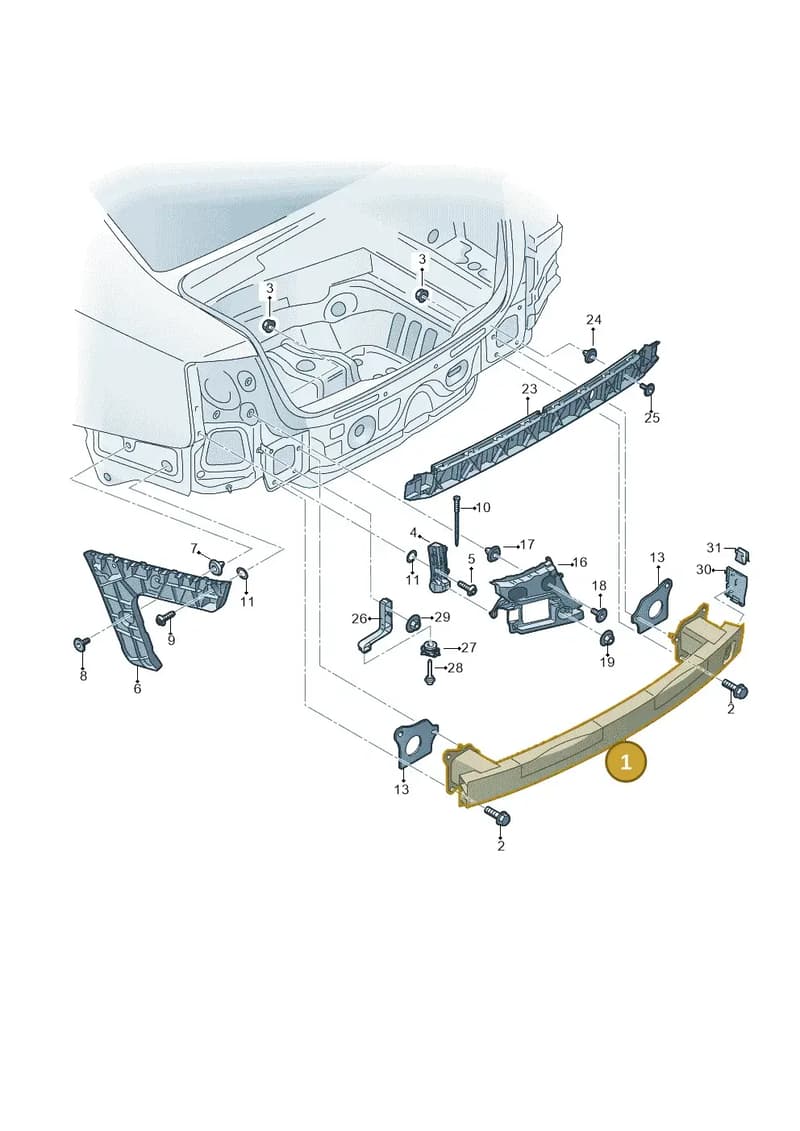 4G9807309 — Audi A6 (2014-2018) diagram 798807500, position 1