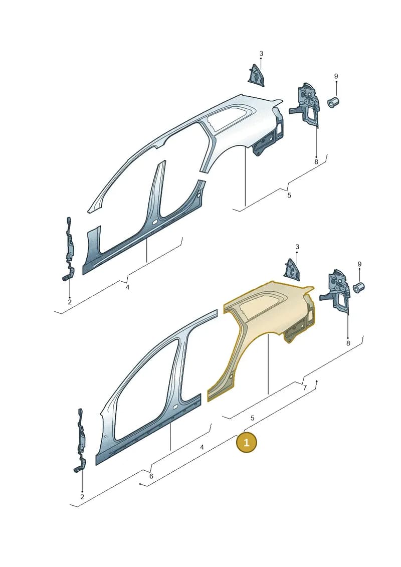 4G9810075 — Audi A6 (2014-2018) diagram 717809600, position 1
