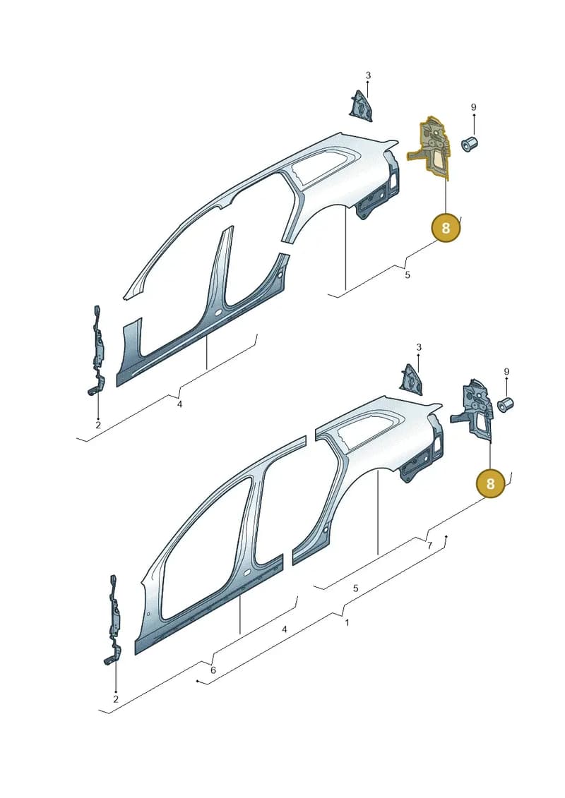 4G9810415 — Audi A6 (2014-2018) diagram 717809600, position 8