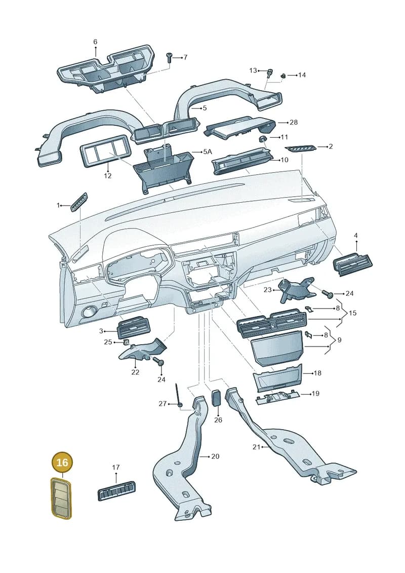 4G9819181C — SEAT Arona (2017-) diagram 835819300, position 16