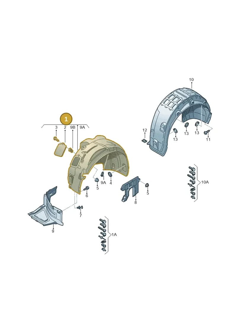4G9821134 — Audi A6 Avant (2012-2018) diagram 717821500, position 1