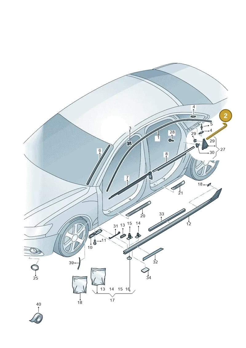 4G9853346B1P9 — Audi A6 2.0 tdi (2010-2015) diagram 717853200, position 2
