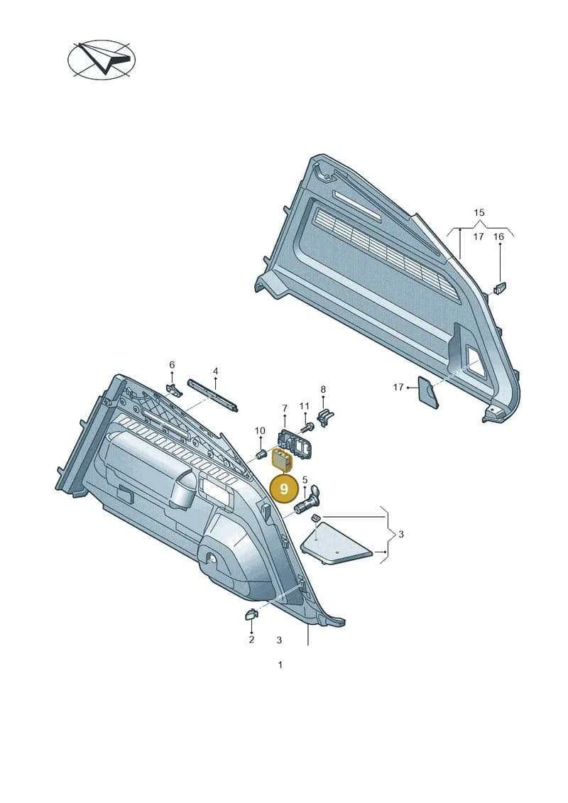 4G9898026 — Audi RS Q8 (2019-2025) diagram 429863090, position 9
