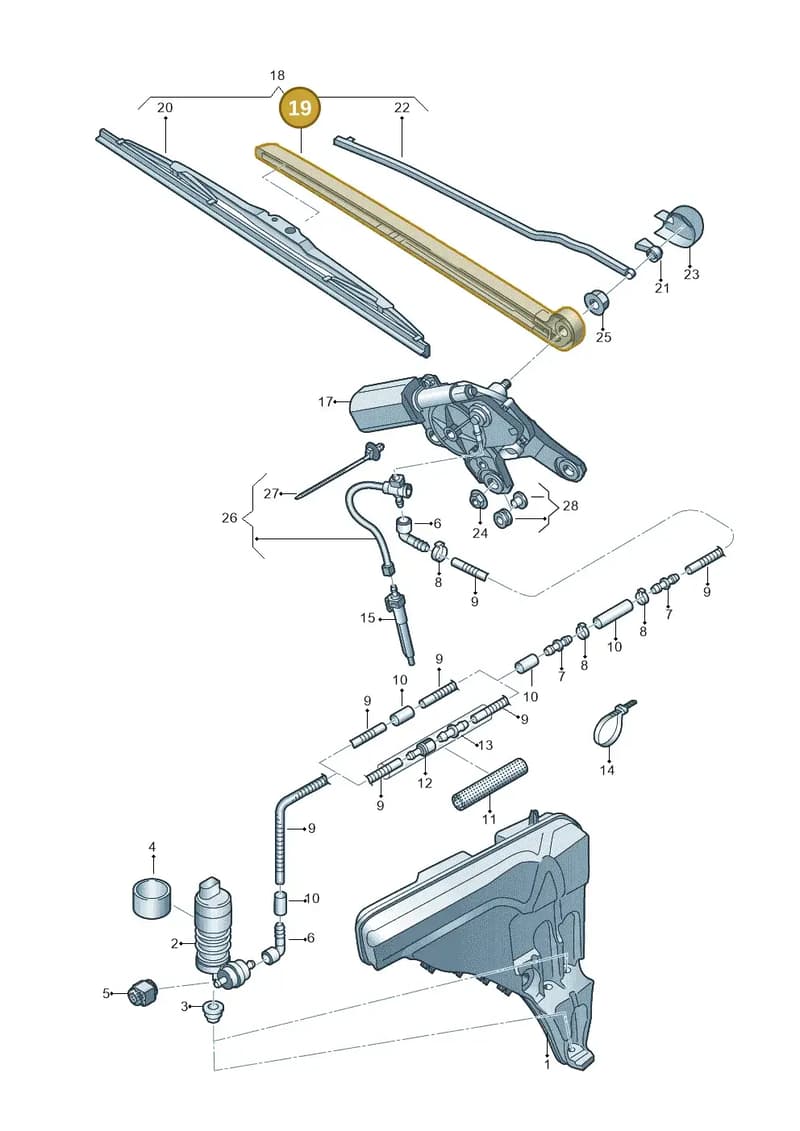 4G9955407A1P9 — Audi Q8 (2018-2025) diagram 429955020, position 19