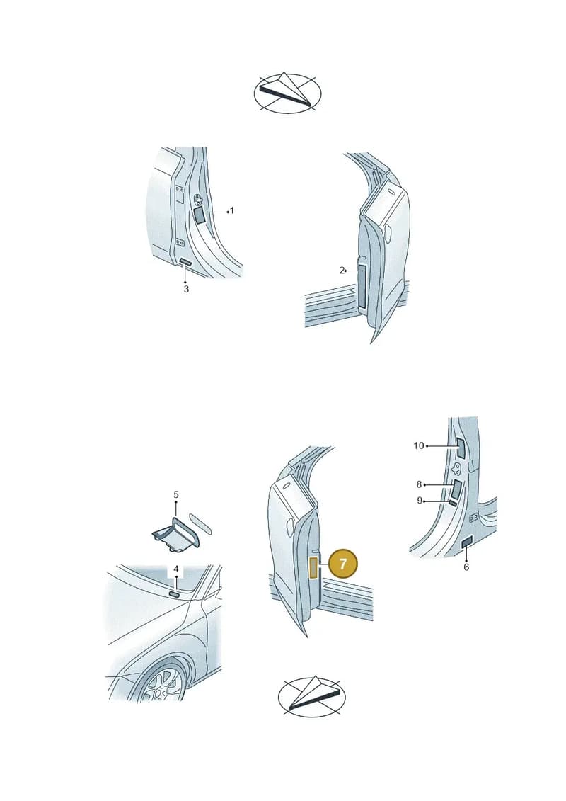 4H0010502HJ — Audi A8 (2013-2018) diagram 771010200, position 7