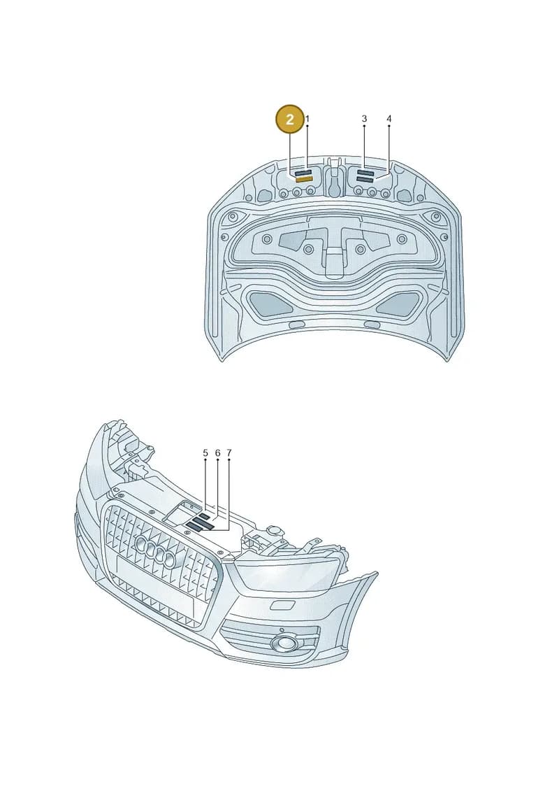 4H0010515BC — Audi A8 (2013-2018) diagram 771010100, position 2