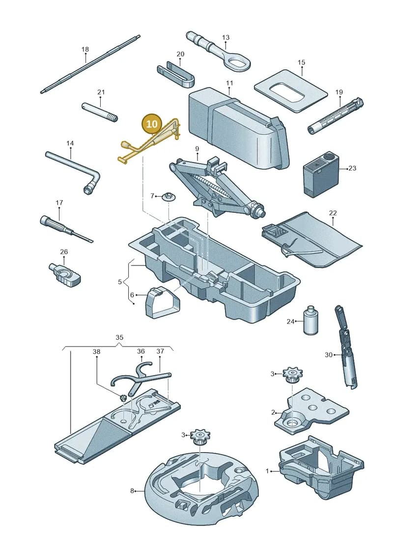 4H0011221 — Audi RS5 Sportback (2017-2025) diagram 847011100, position 10