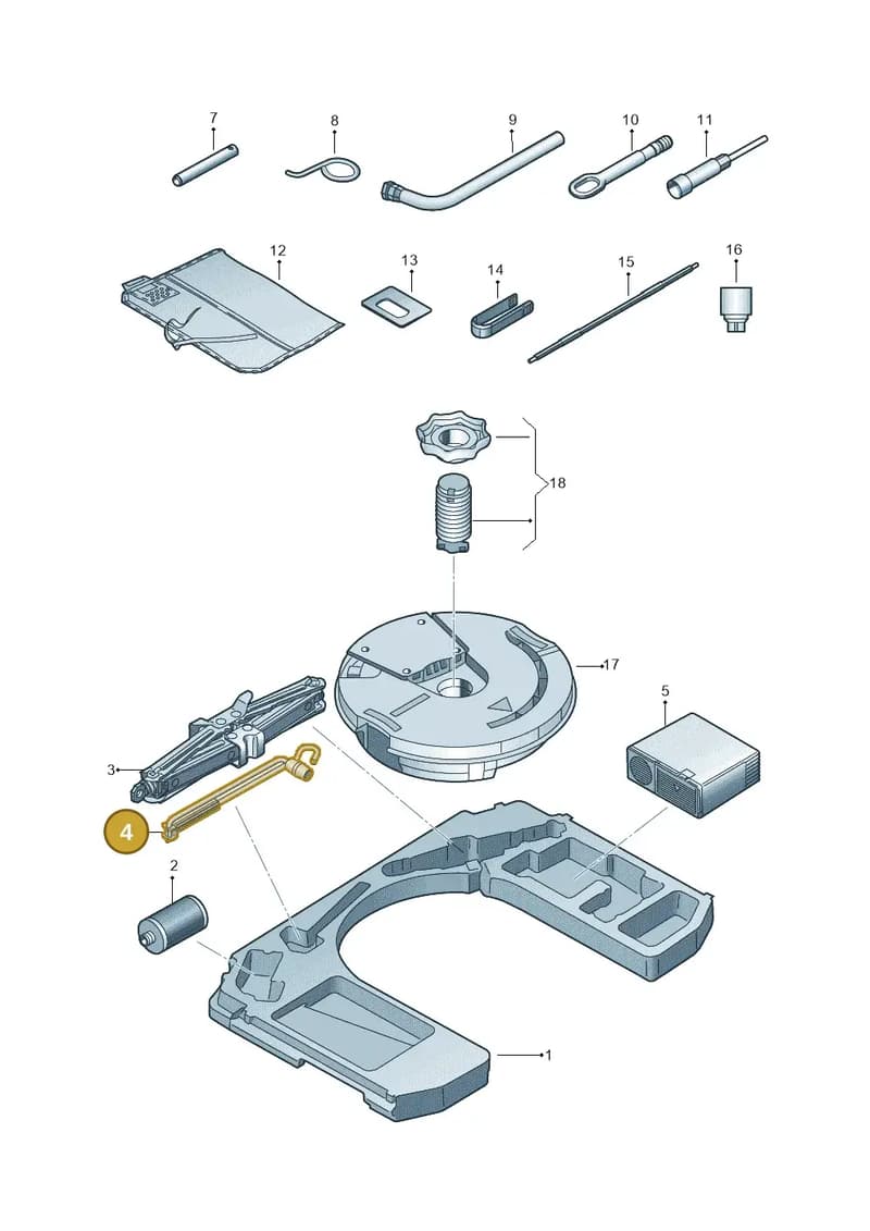 4H0011221 — Audi RS3 Limousine (2017-2020) diagram 858011100, position 4