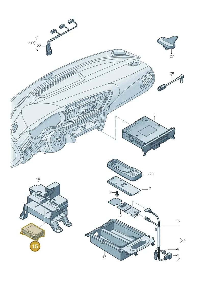 4H0035446A — Audi RS6 Avant (2013-2018) diagram 711035550, position 15