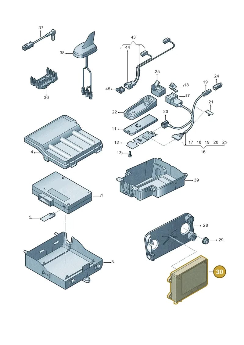 4H0035446A — Audi RS4 Av. qu. 4.2 (2012-2015) diagram 724035560, position 30