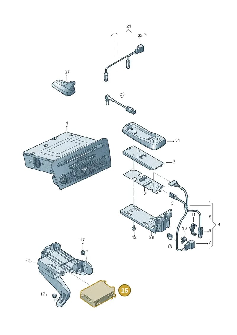 4H0035446A — Audi Q3 quattro (2011-2015) diagram 728035550, position 15