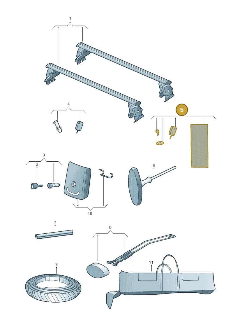 4H0071737A — Audi A1 Sportback (2014-2018) diagram 620071300, position 5