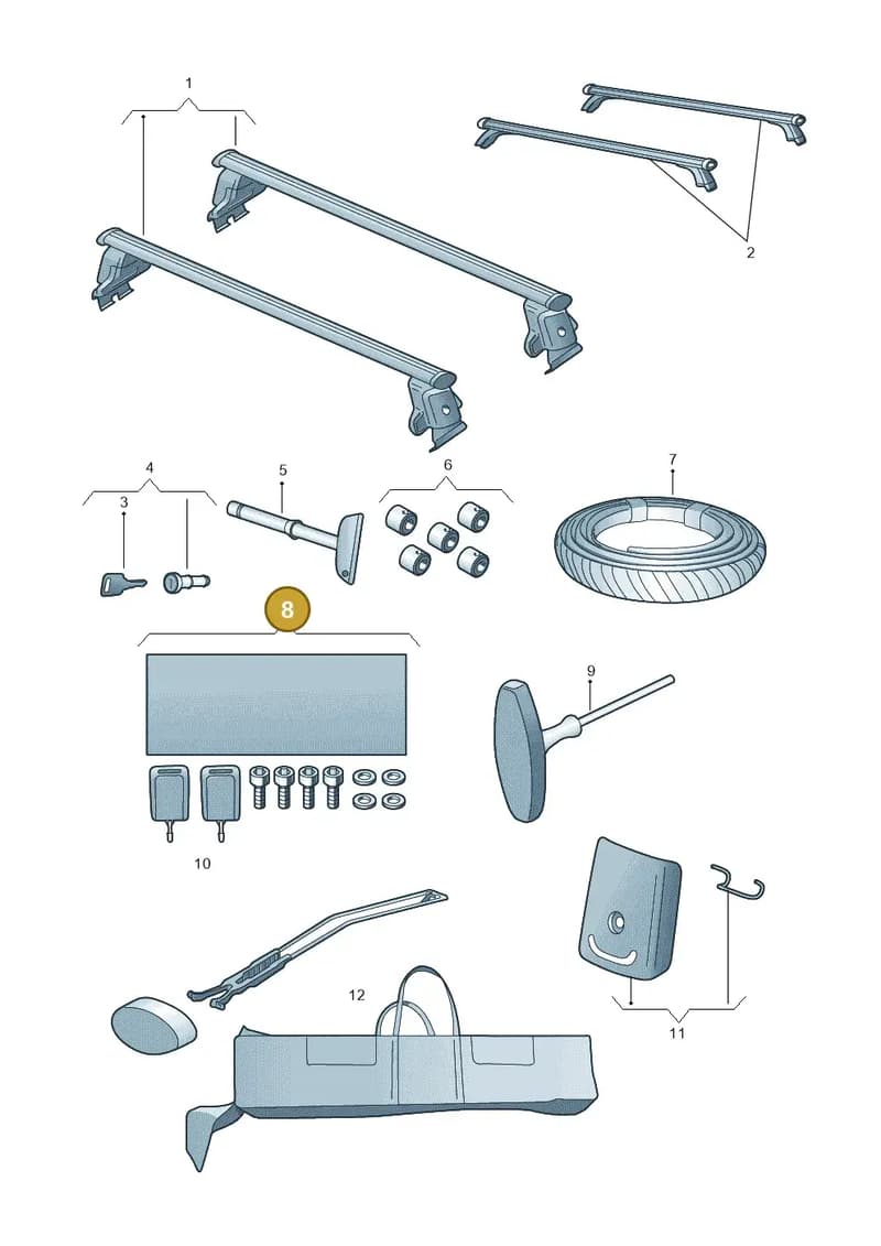 4H0071737A — Audi A3 Sportback (2016-2020) diagram 858071310, position 8