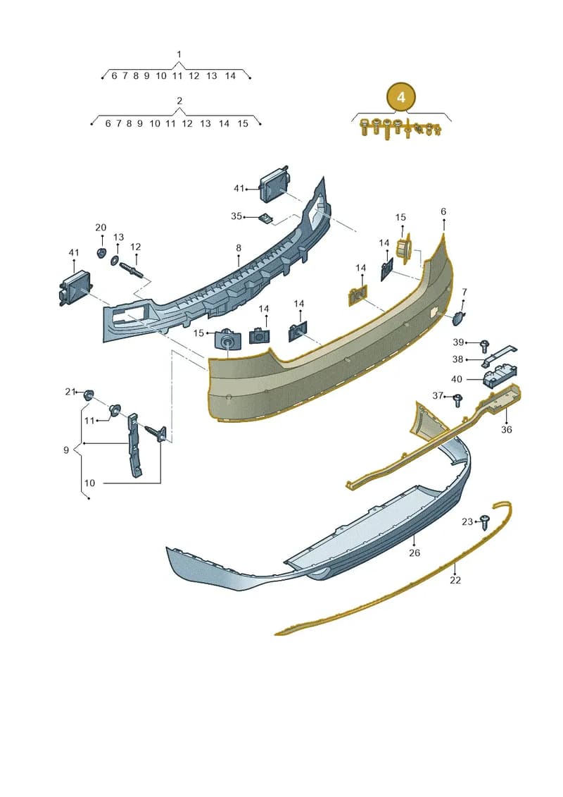 4H0098627 — Audi A8 (2013-2018) diagram 771807700, position 4