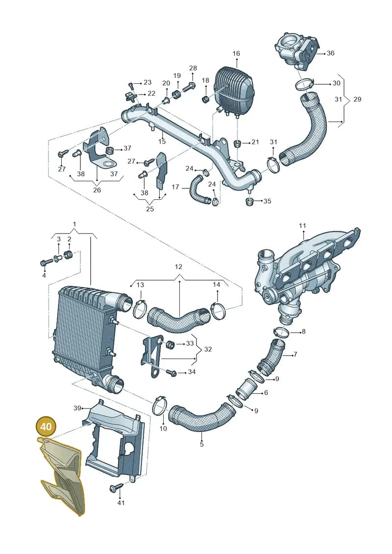 4H0117336D — Audi A8 (2013-2018) diagram 696145420, position 40