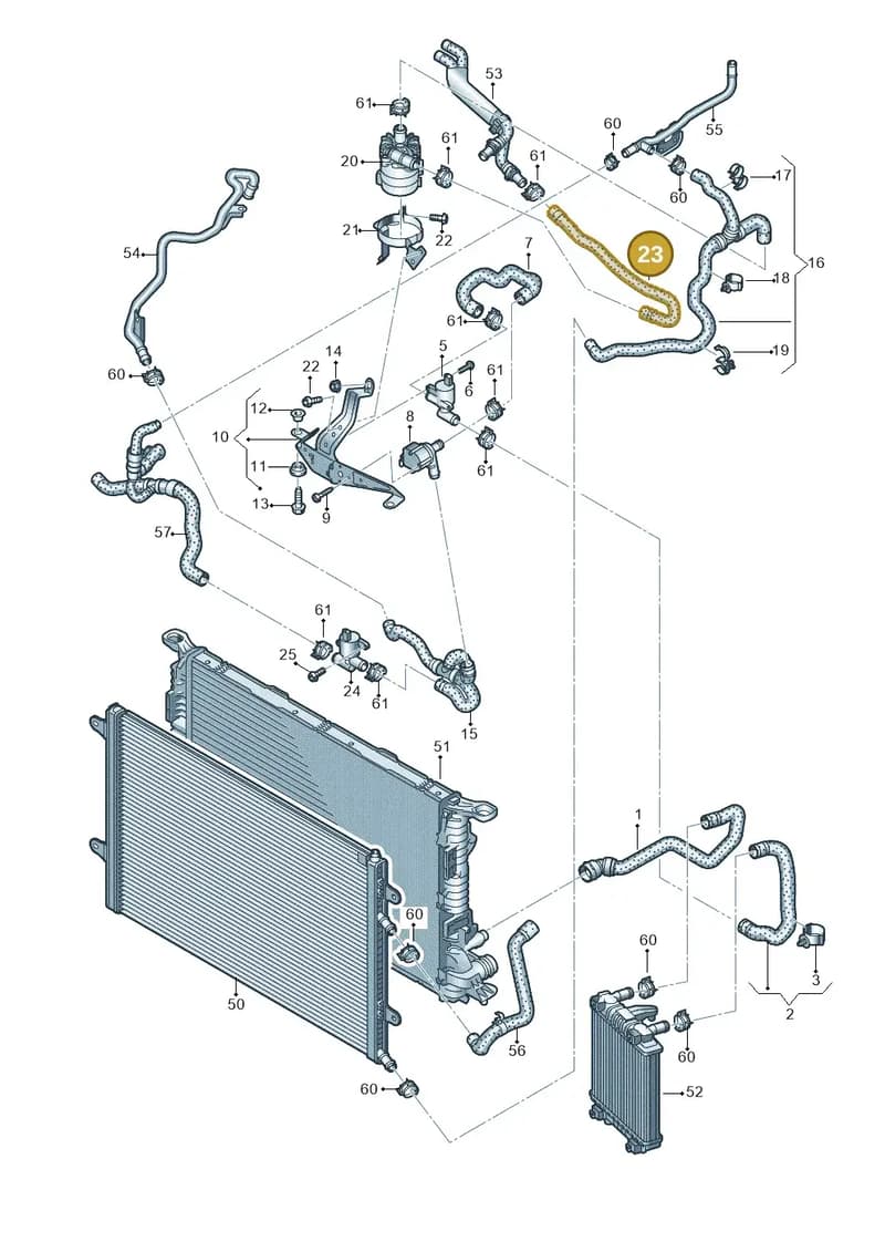 4H0121057L — Audi A8 (2013-2018) diagram 696121550, position 23