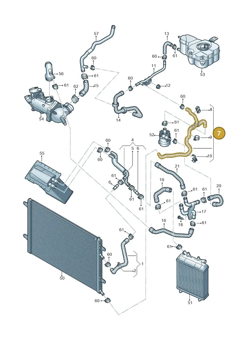 4H0121059 — Audi A8 (2013-2018) diagram 771121440, position 7